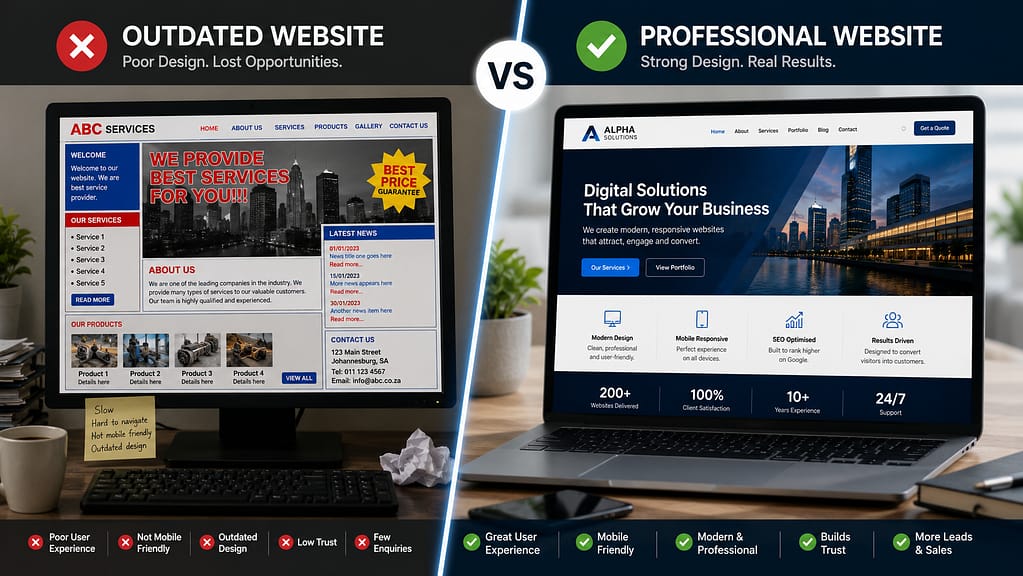 Upgrade your website design Johannesburg