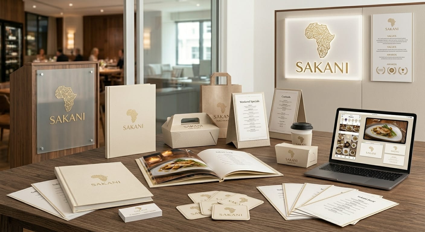 Food Menu Graphic Design Services Pretoria