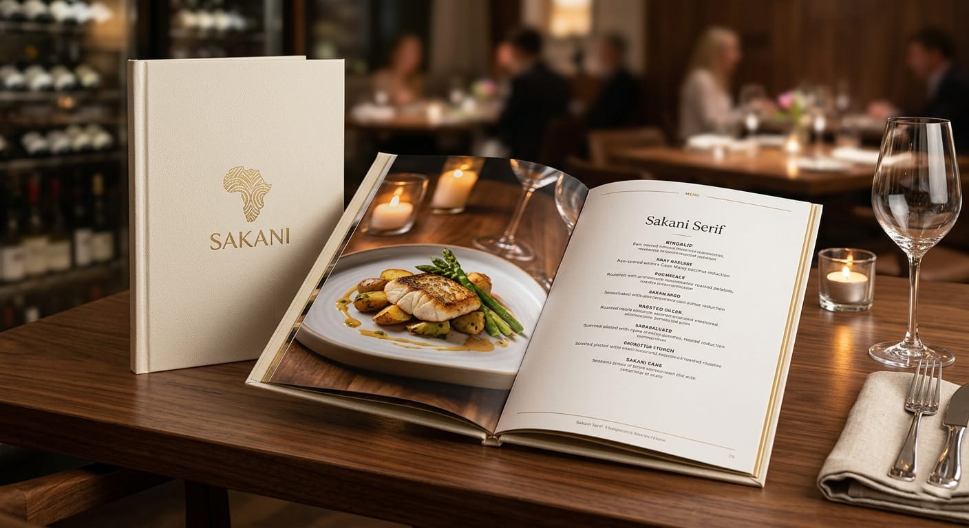 Professional Restaurant Menu Design South Africa