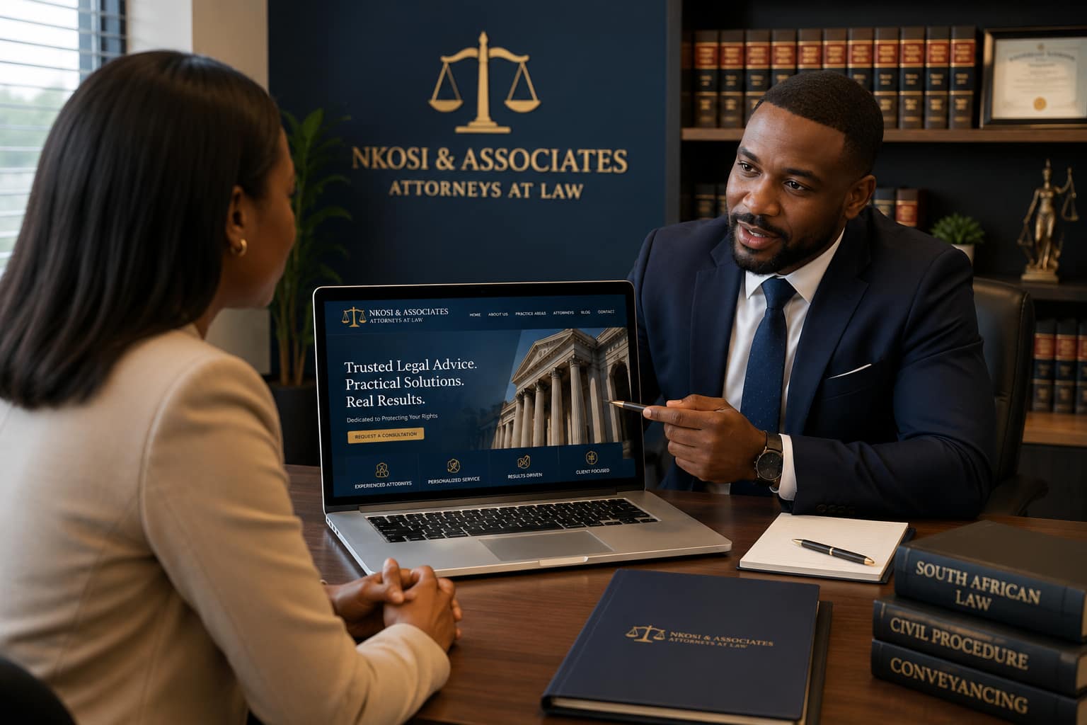 Attorney website design Pretoria